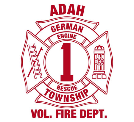 Adah Volunteer Fire Dept. Decal