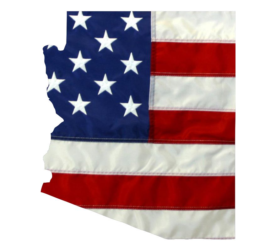 Arizona USA  Flag Decal