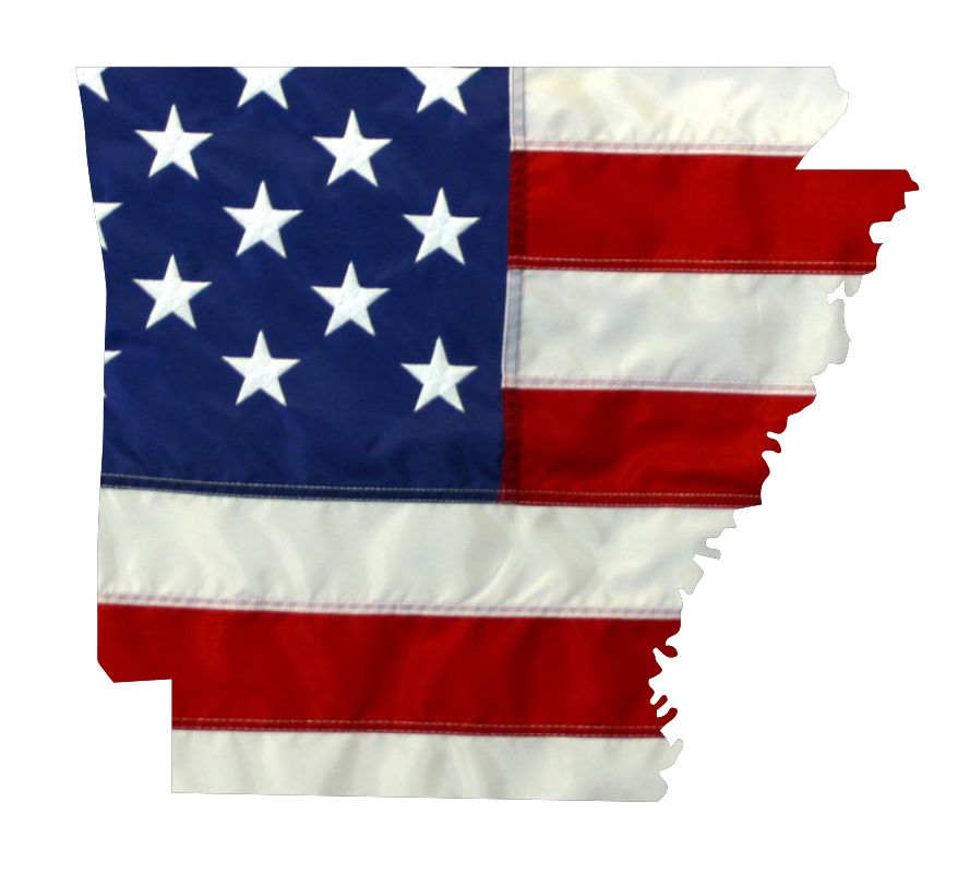 Arkansas USA  Flag Decal