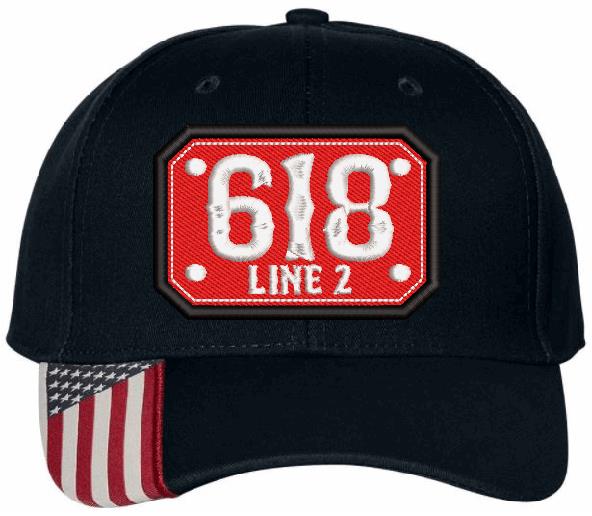 USA300 Long Badge Embroidered Hat