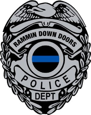 Ram Instrument Police Button Ram Police Badge – Powercall Sirens LLC
