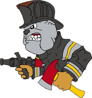 Bulldog With Hose And Nozzle