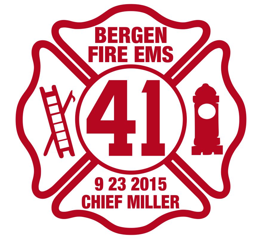 Bergen Fire EMS Customer Decal