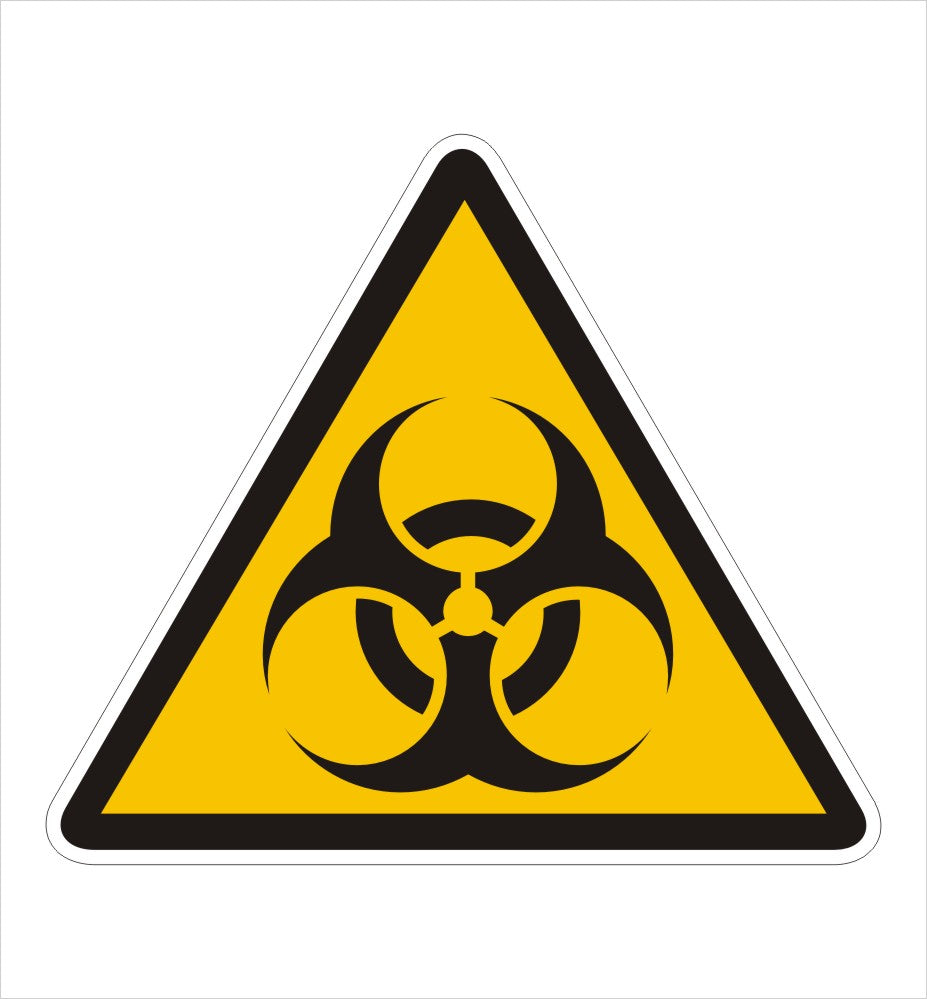 BioHazard Reflective Warning Decal