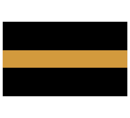 Gold Line Flag Decal - Powercall Sirens LLC