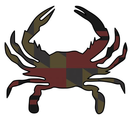 Maryland Crab Blacklite Reflective Decal - Powercall Sirens LLC