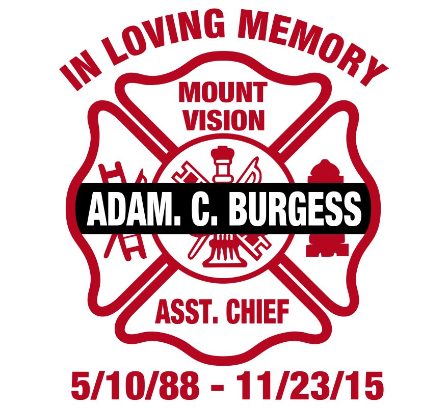 Adam C Burgess Memorial Maltese Cross Decal