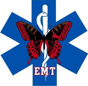 EMT Star Of Life With Butterfly Decal - Powercall Sirens LLC