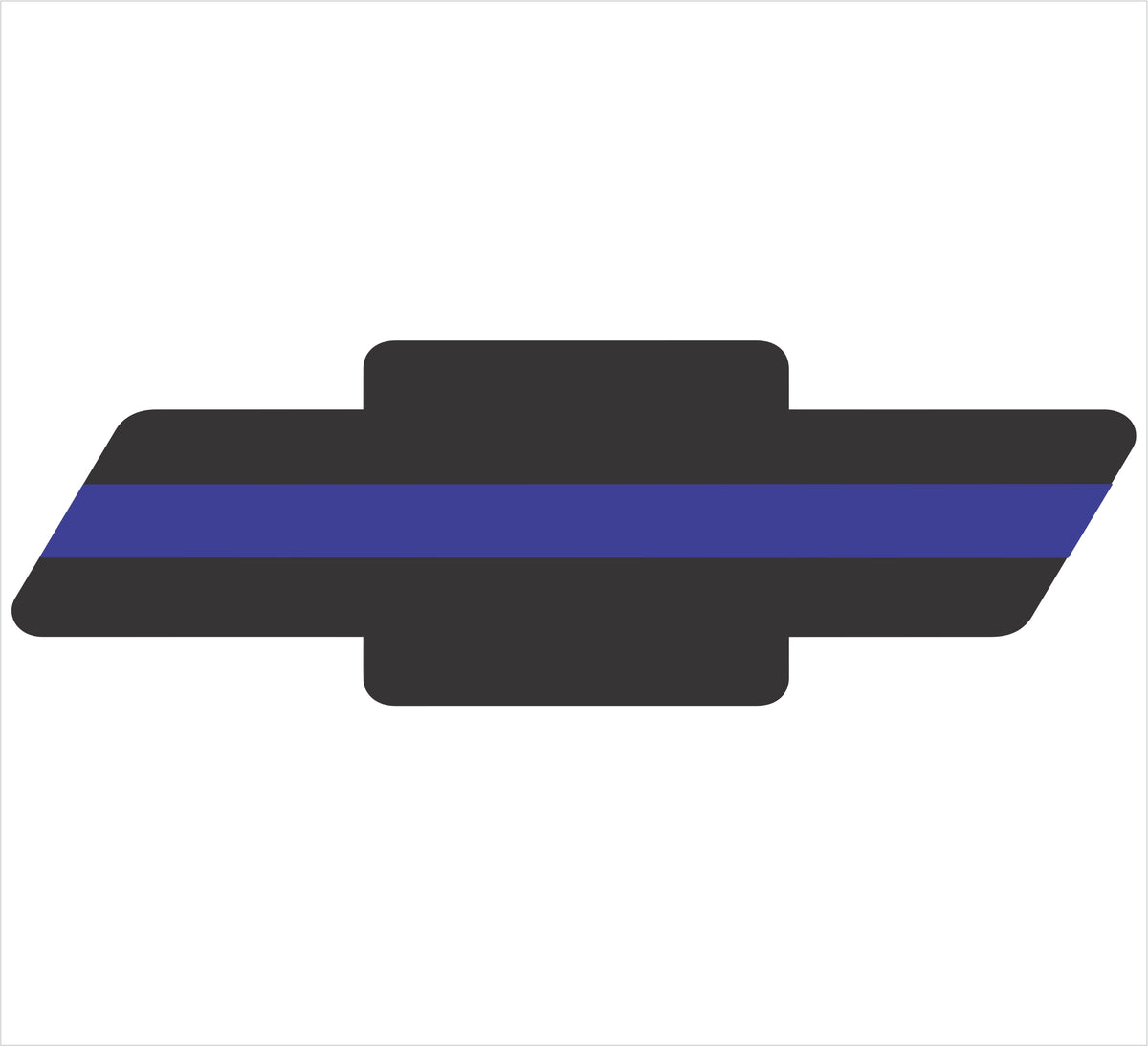 Chevy Blue Line Window Decal