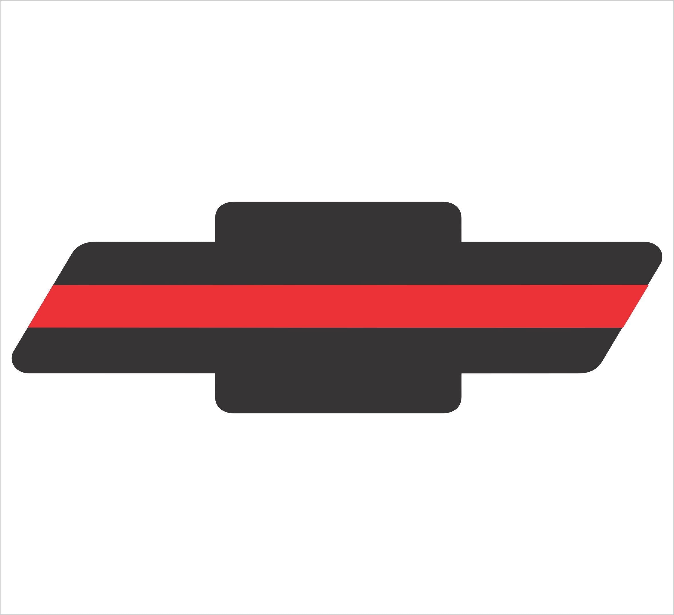 Thin Red Line Chevy Decal - Powercall Sirens LLC