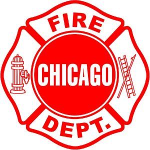 Chicago Firefighter Maltese Cross Decal - Powercall Sirens LLC