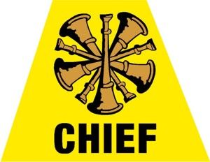 Fire Chief Bugles Helmet Trapezoid - Powercall Sirens LLC