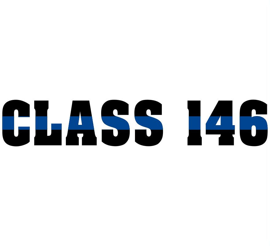 Class of 146 Blue Line Decal