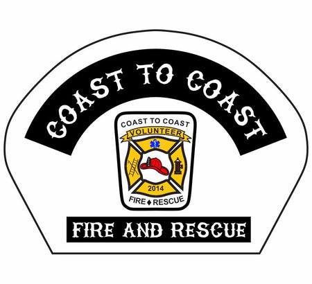 Coast to Coast 3.5" Reflective Helmet Front Decal