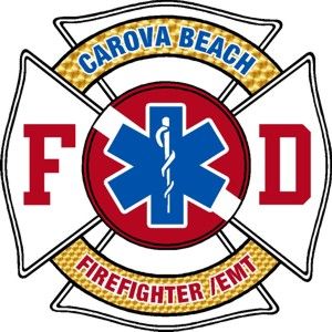 Carova Beach Firefighter/EMT Maltese Decal - Powercall Sirens LLC