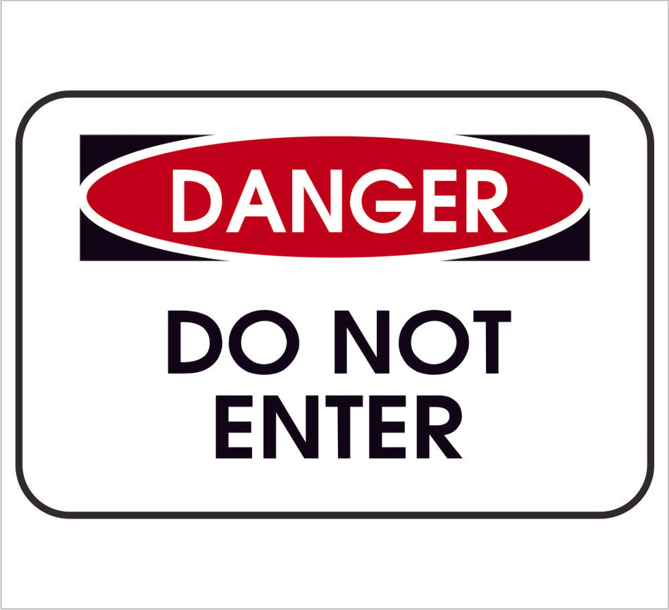 Do Not Enter Danger Decal