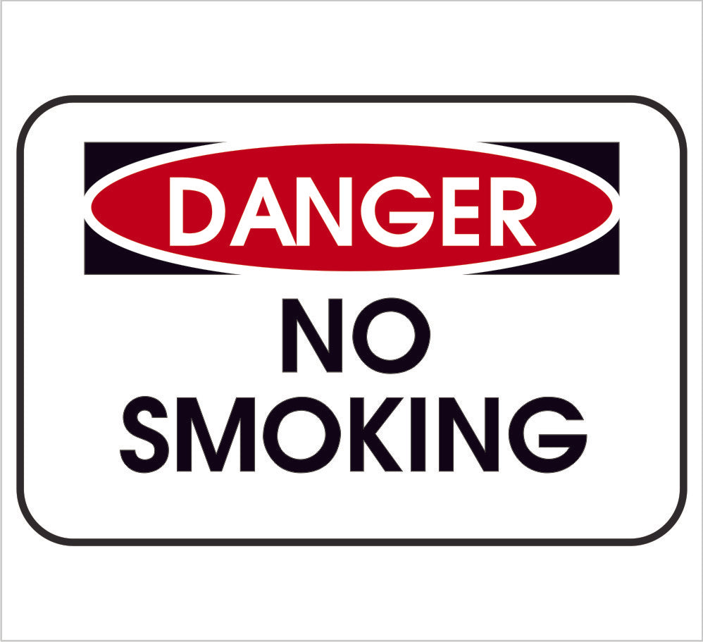 No Smoking Danger Decal