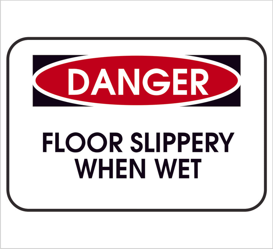 Floor Slippery Danger Decal