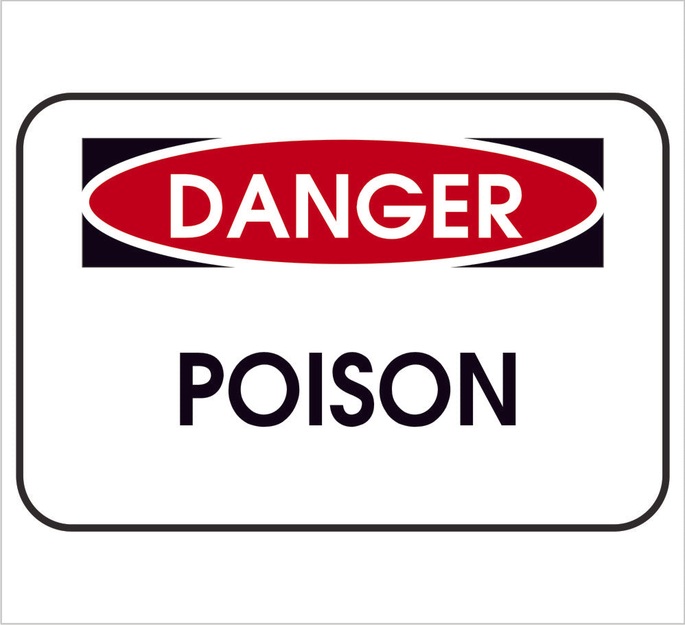 Poison Danger Equipment Label