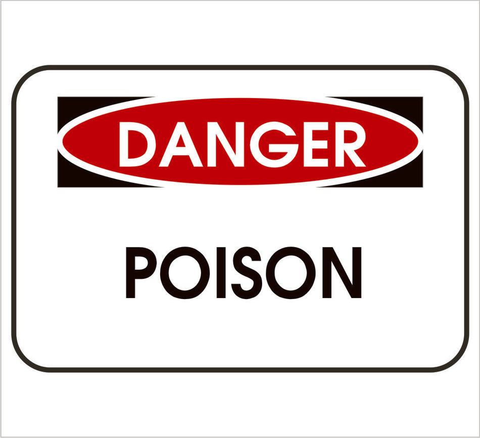 Poison Danger Equipment Label