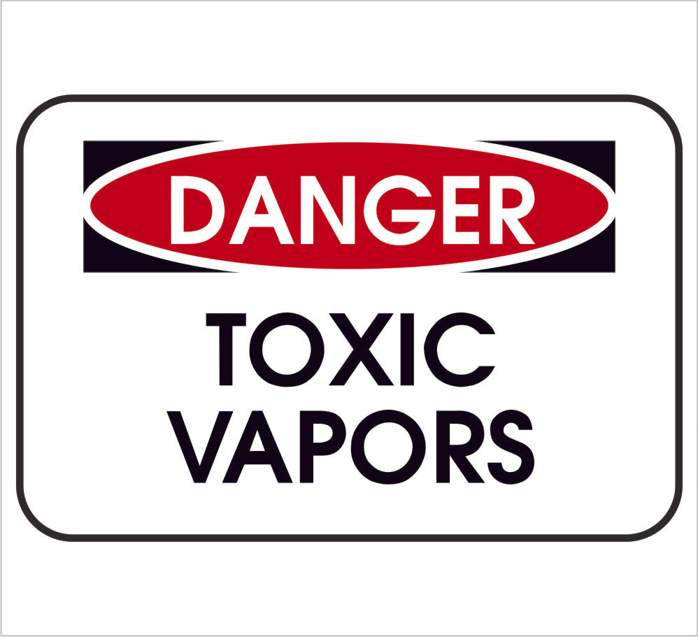 Toxic Vapors Danger Decal