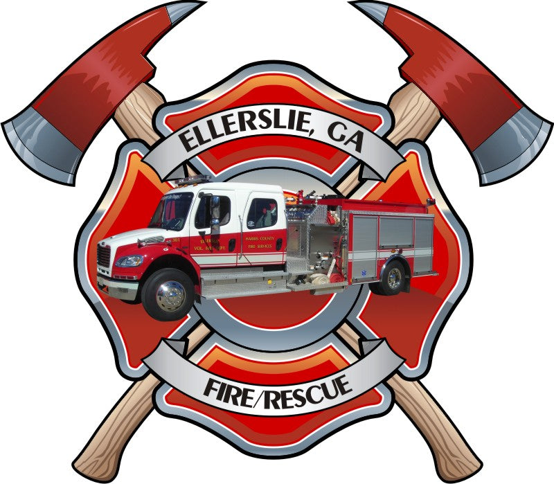 Ellerslie Apparatus Maltese Axe Decal