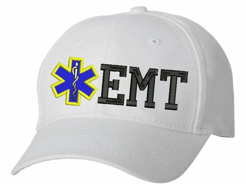 Adjustable EMT With Star Embroidered Hat Design - Powercall Sirens LLC