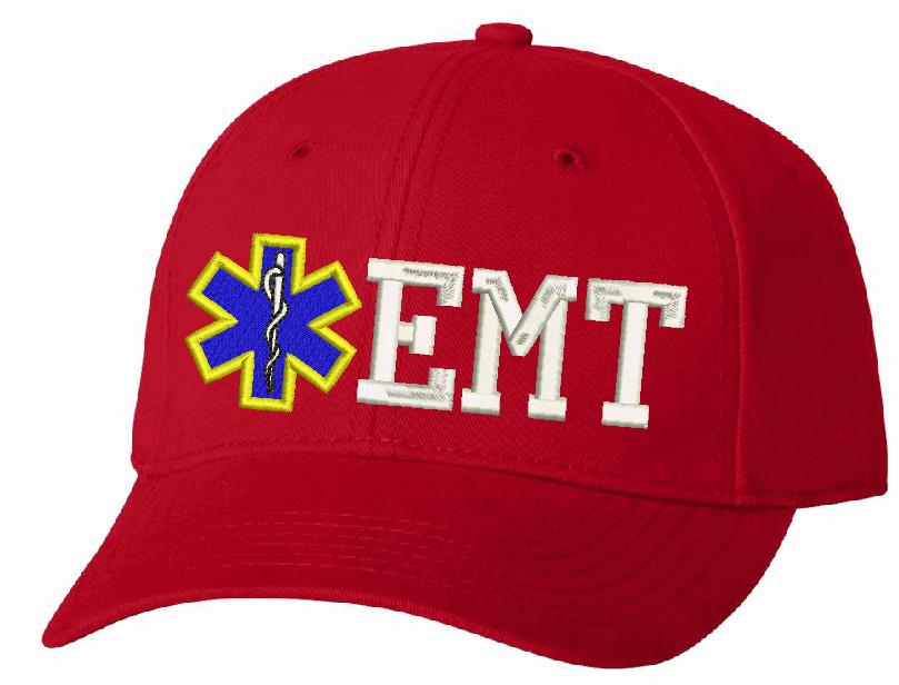Adjustable EMT With Star Embroidered Hat Design - Powercall Sirens LLC