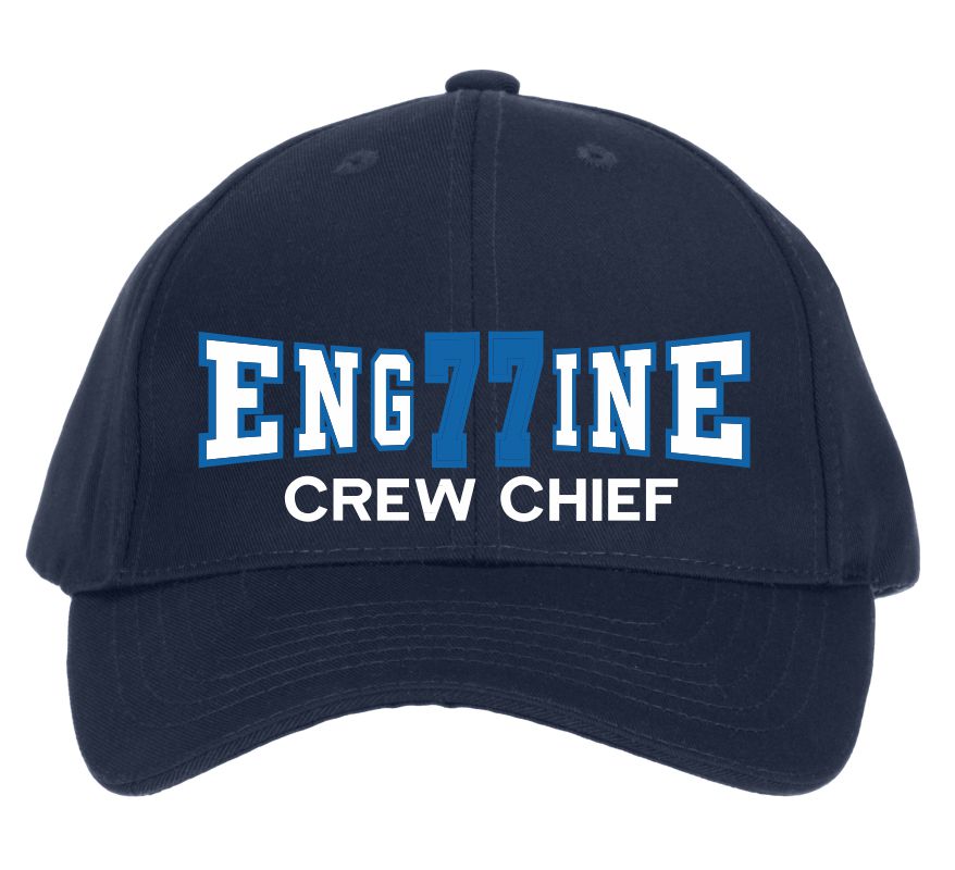 Engine 77 Crew Chief Custom Hat Design