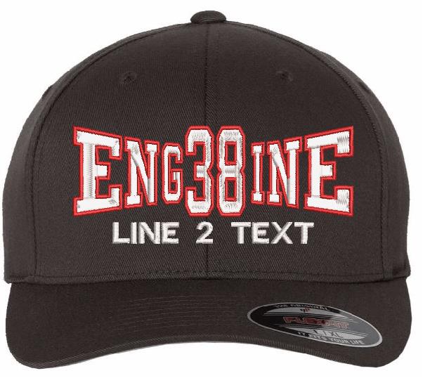Engine Block Hat Embroidered Ball Cap - Engine 38 Style Embroidered Flex Fit Hat ...