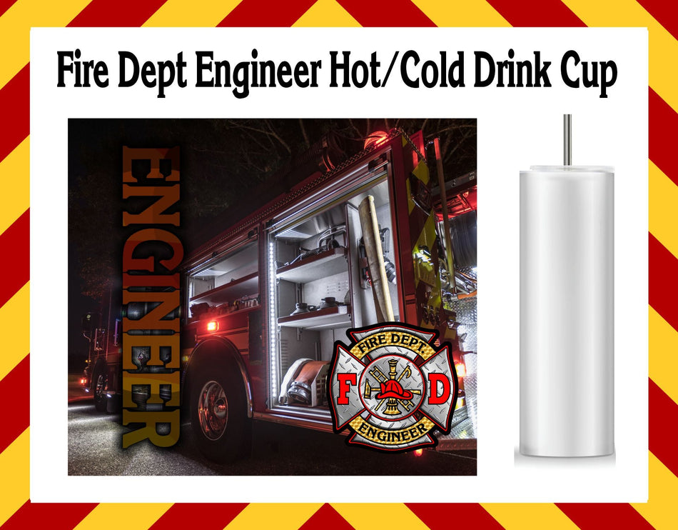 Stainless Steel Cup - Fire Dept. Engineer Design