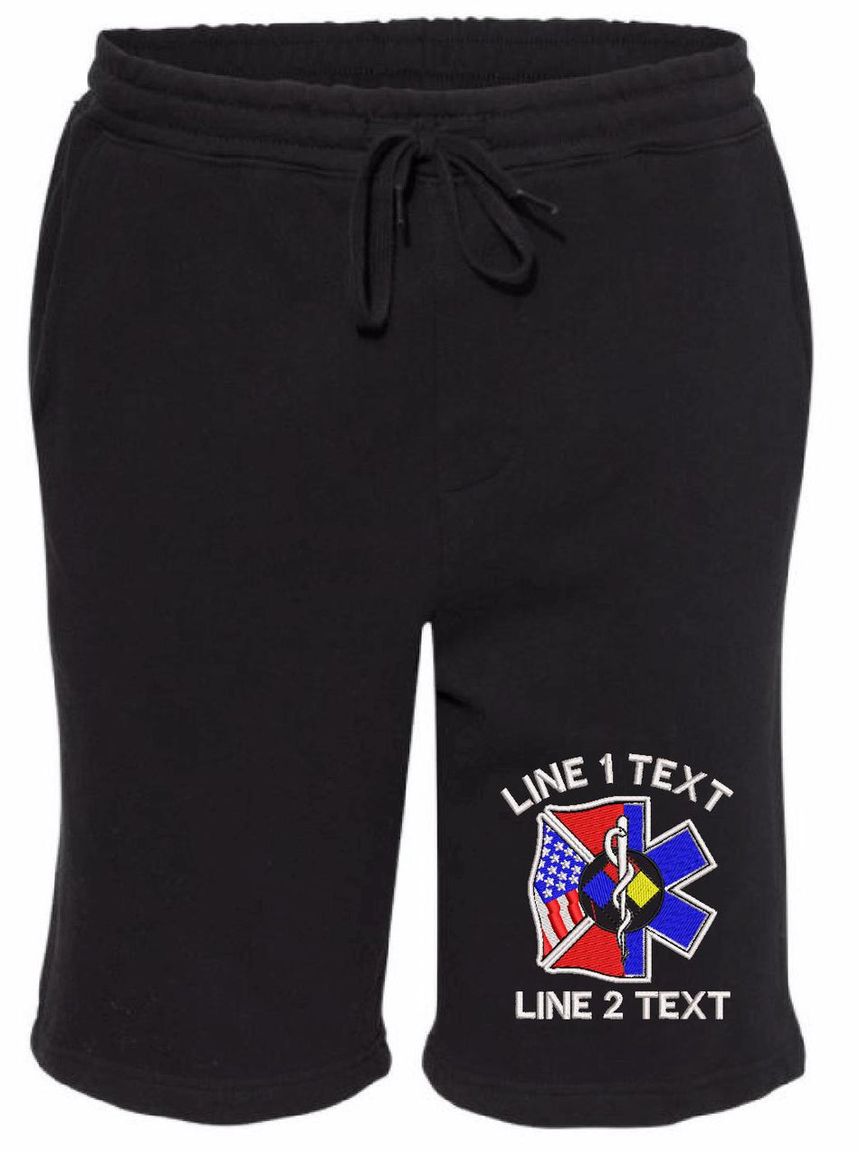 Emergency Service Maltese Custom Embroidered Shorts - Powercall Sirens LLC