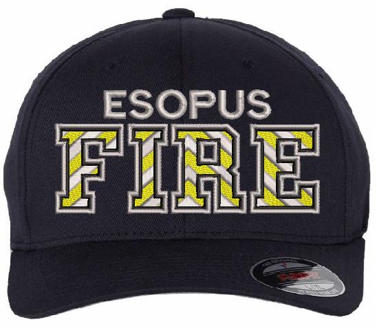 Esopus Fire Chevron Style Custom Embroidered Hat WITH BACK NAME