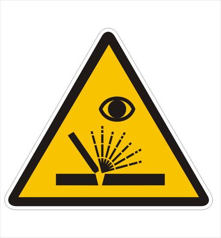 Eye Irritant Warning Decal