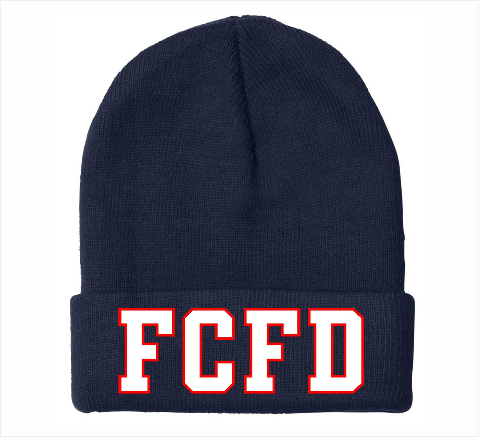 FCFD Dual Color Customer Embroidered Winter Hat