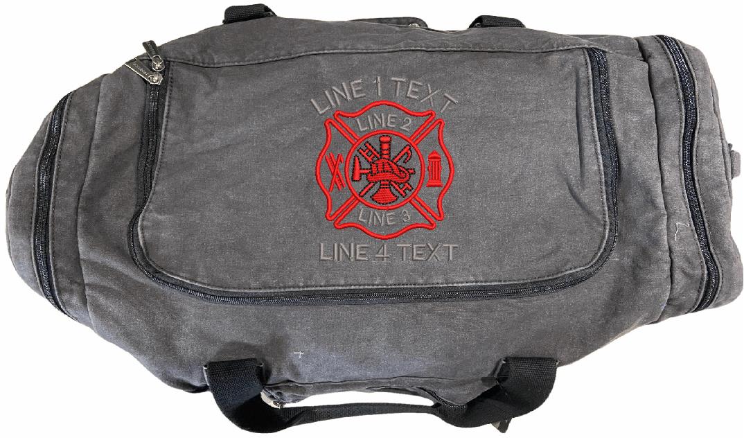 Personalized firefighter cheap duffle bags