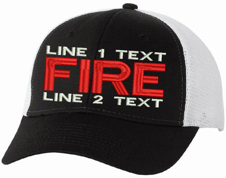 Trucker VC400 Adjustable Fire Style Hat - Powercall Sirens LLC