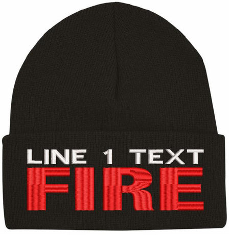 FIRE Style Embroidered Winter Hat - Powercall Sirens LLC