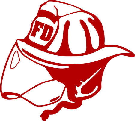 Fire Department Helmet  Decal - Powercall Sirens LLC
