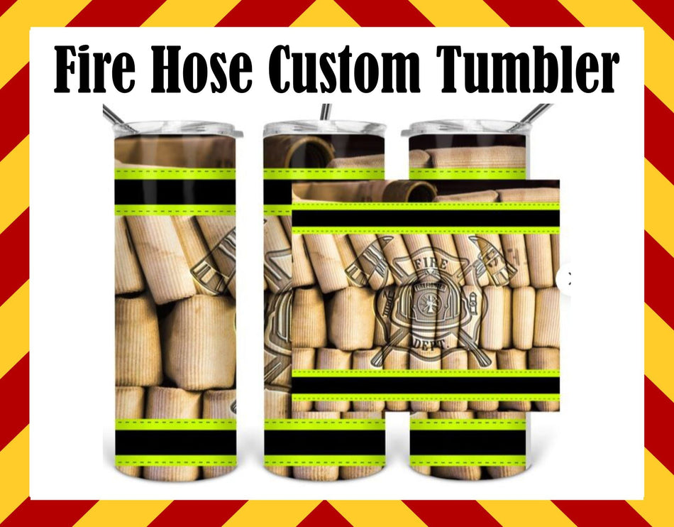 Stainless Steel Cup - Fire Hose Maltese Design