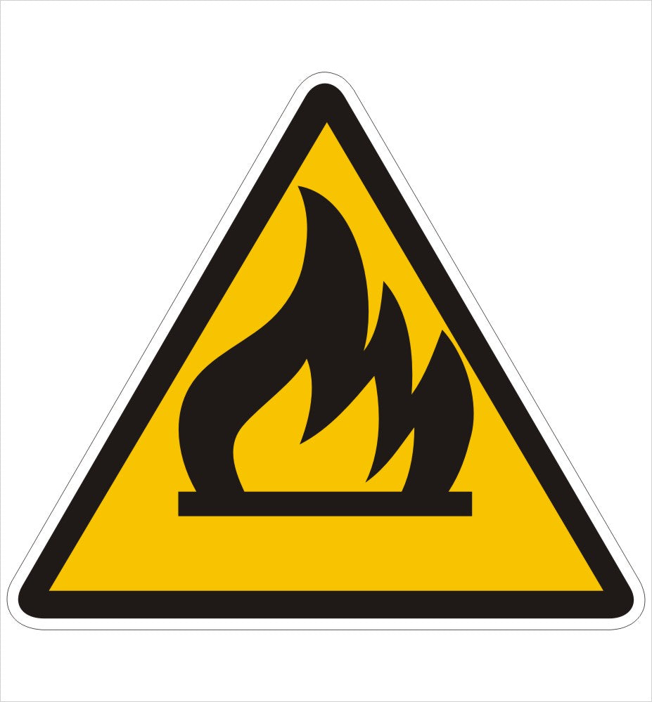 Flammable Materials Warning Decal
