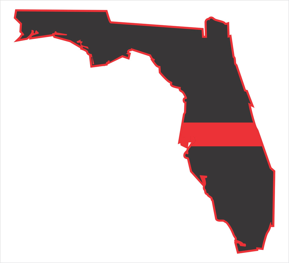 Florida Thin Red Line Decal