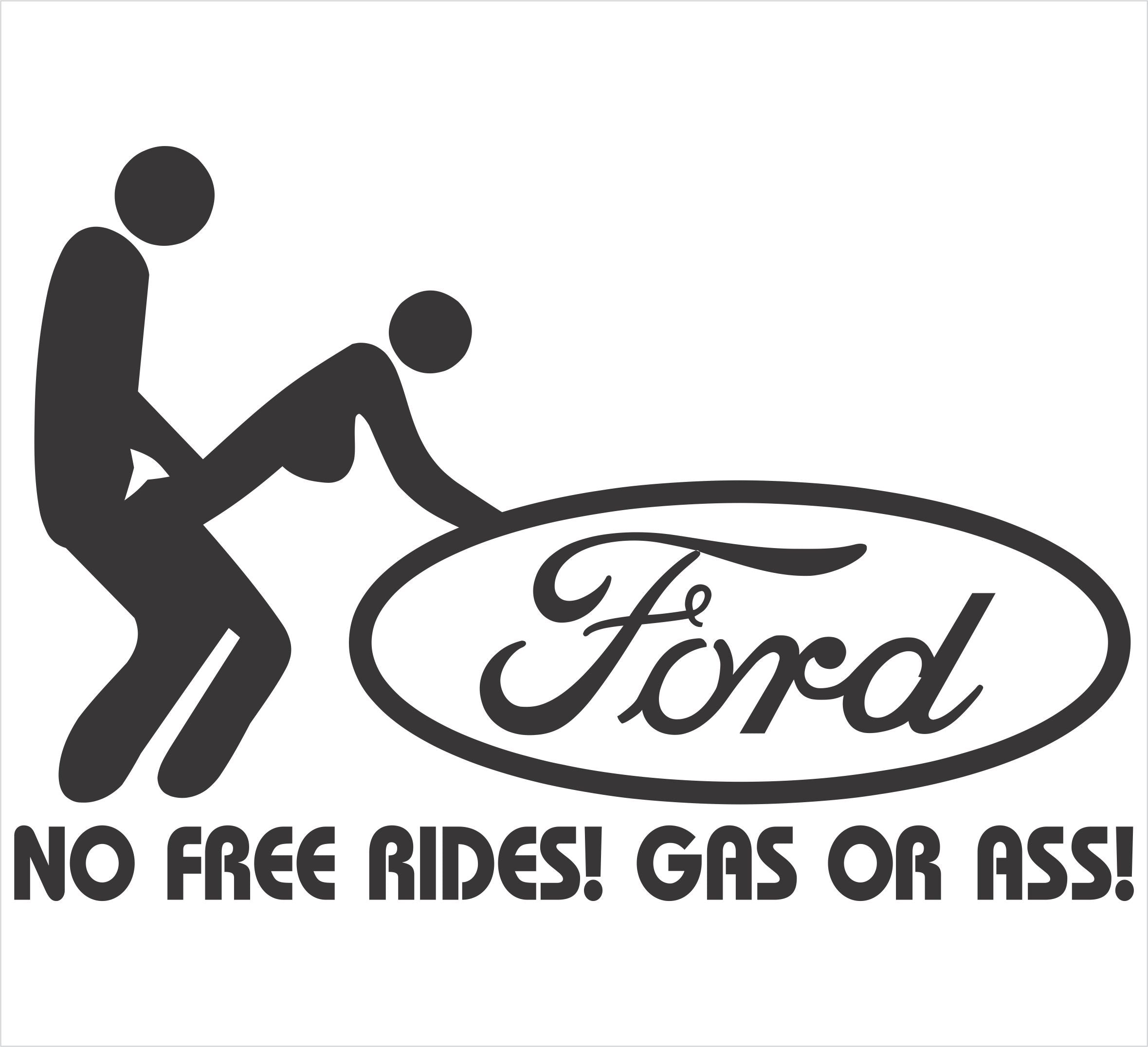 Ford No Free Rides Decal - Powercall Sirens LLC