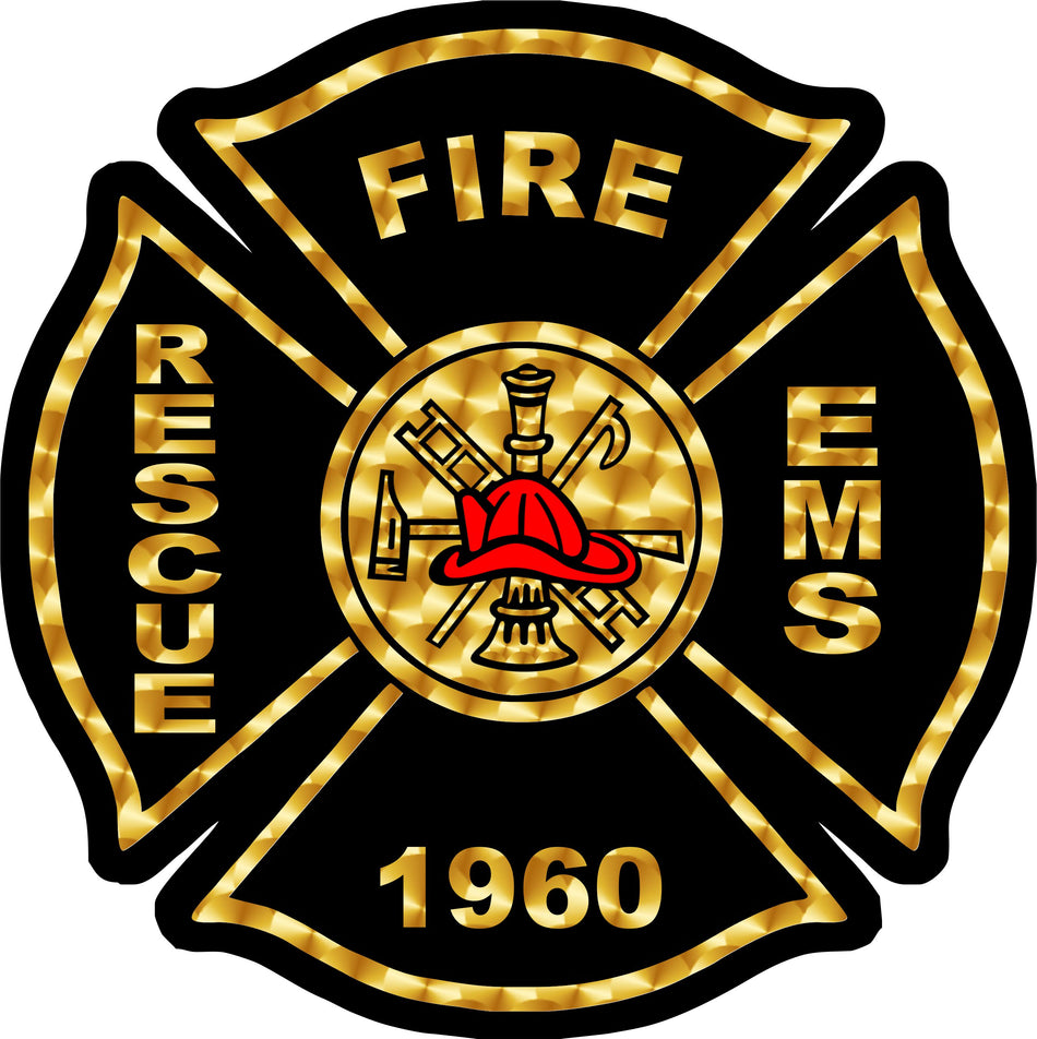 Fire Rescue 1960 Customer Decal - Powercall Sirens LLC