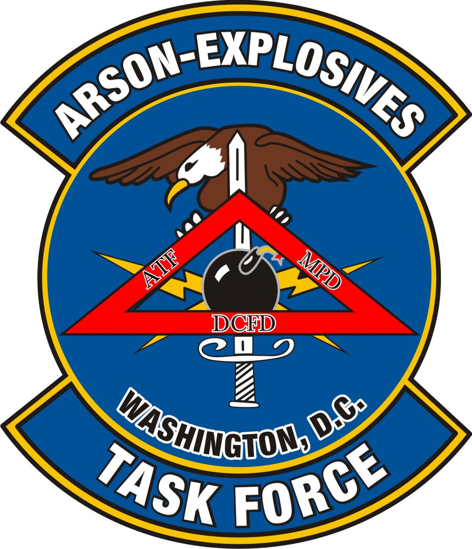 DC Arson Explosive Task Force Customer Decal