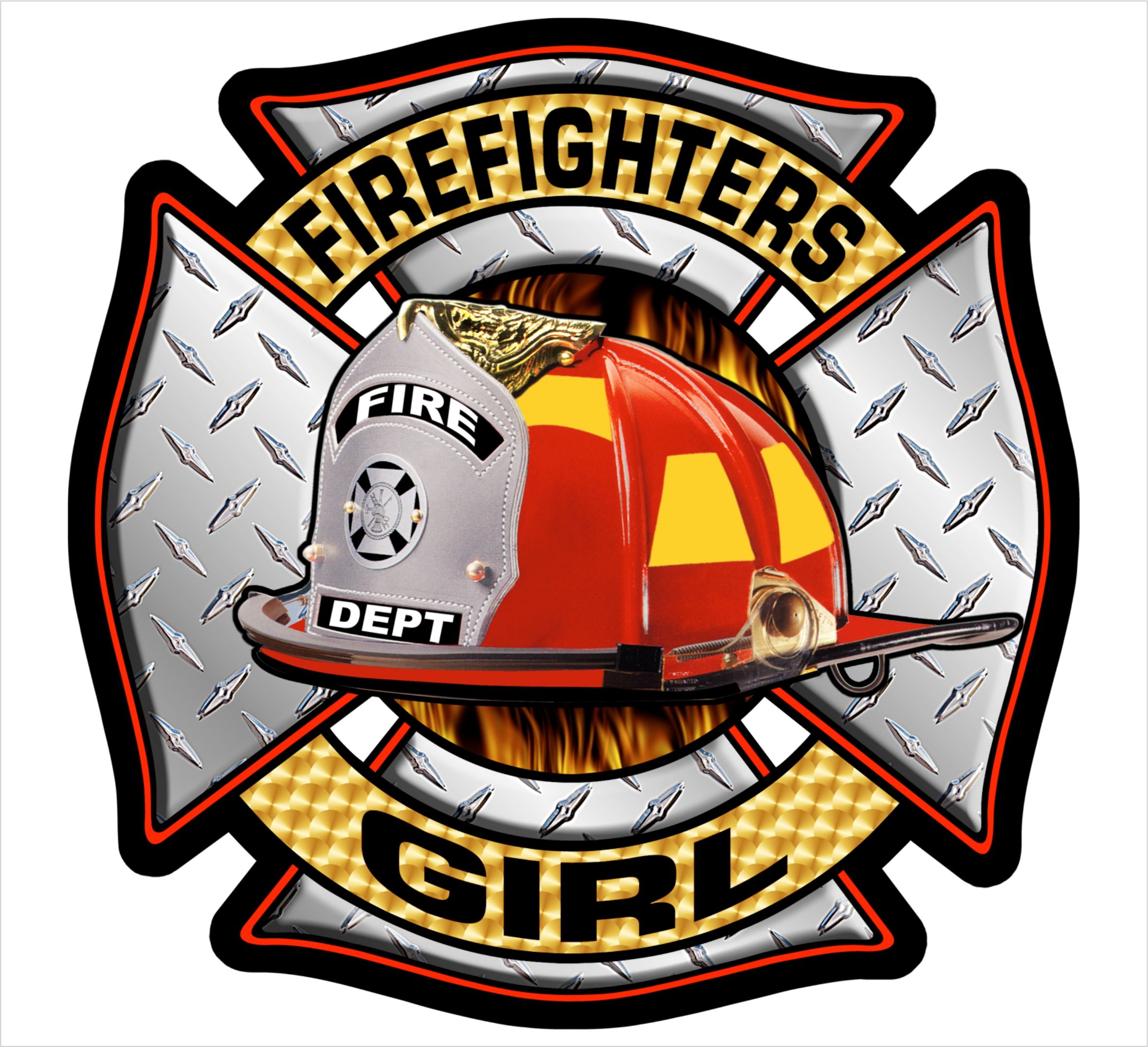 Firefighters Girl DP Style Maltese - Powercall Sirens LLC