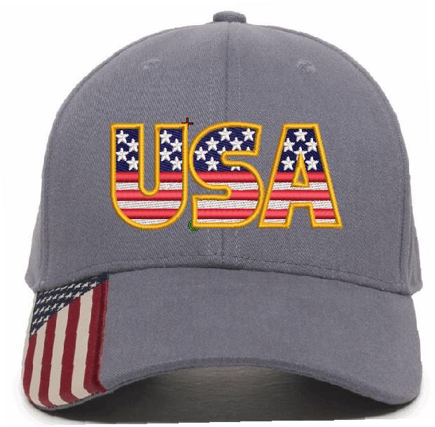 USA Embroidered Adjustable USA300 Hat - Powercall Sirens LLC