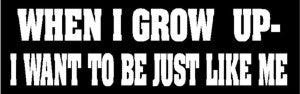 When I Grow Up Expression Decal