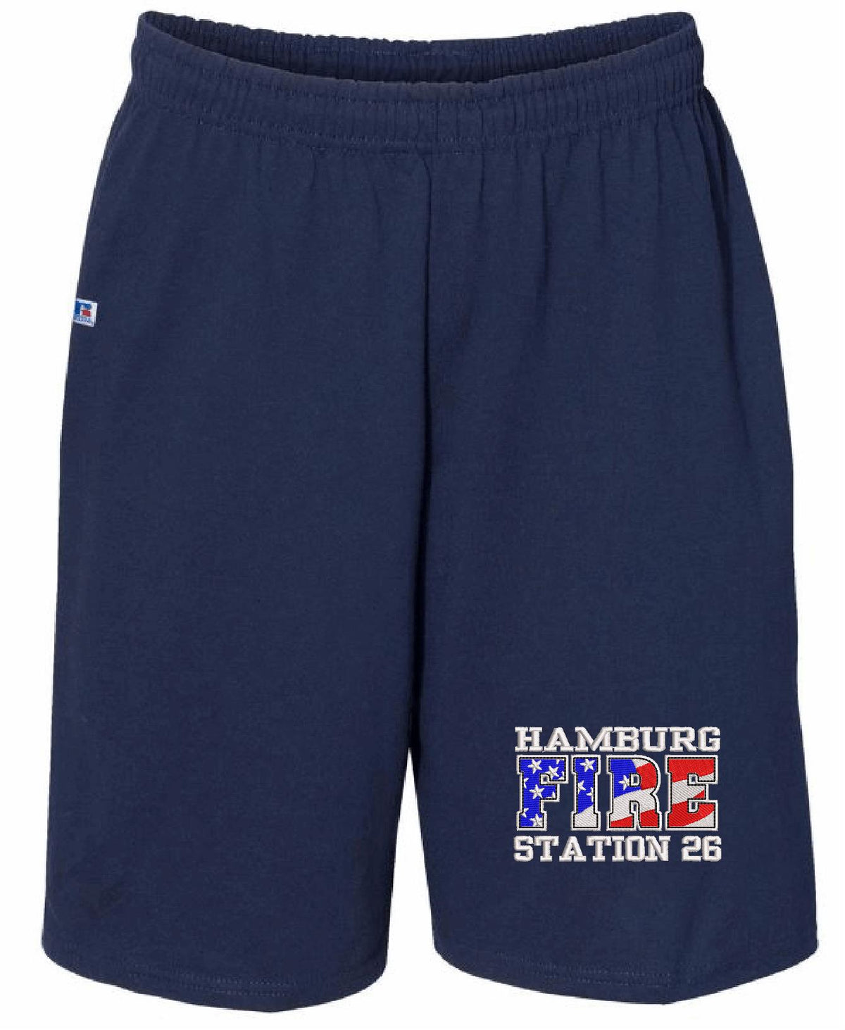 Hamburg Fire USA Embroidered Shorts 25843M - Powercall Sirens LLC