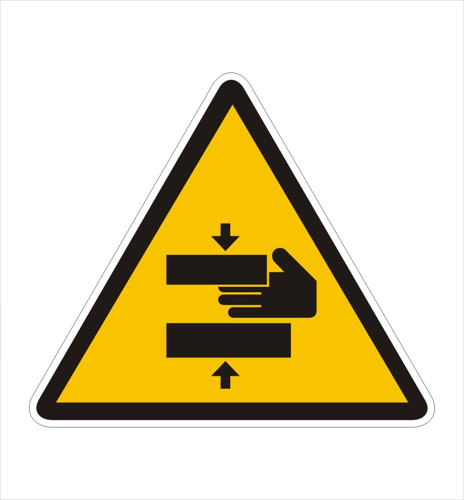 Danger to Hands Warning Decal
